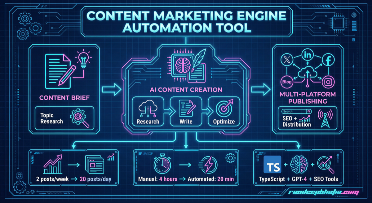 Content Marketing Engine Automation | AI Tools | Randeep Bhatia ...